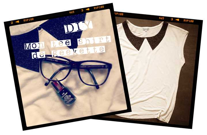 DIY customise un tee shirt blanc