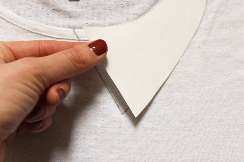 DIY customise un tee shirt blanc