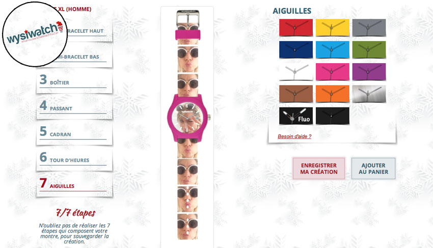 montre personnalisée wysiwatch