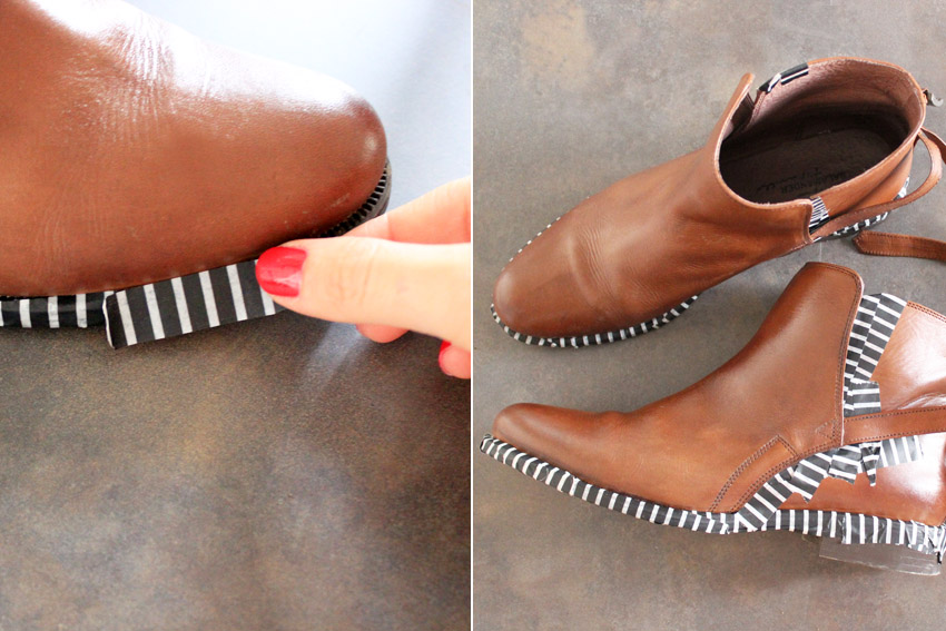 blog DIY artlex chaussures chaines-paillettes