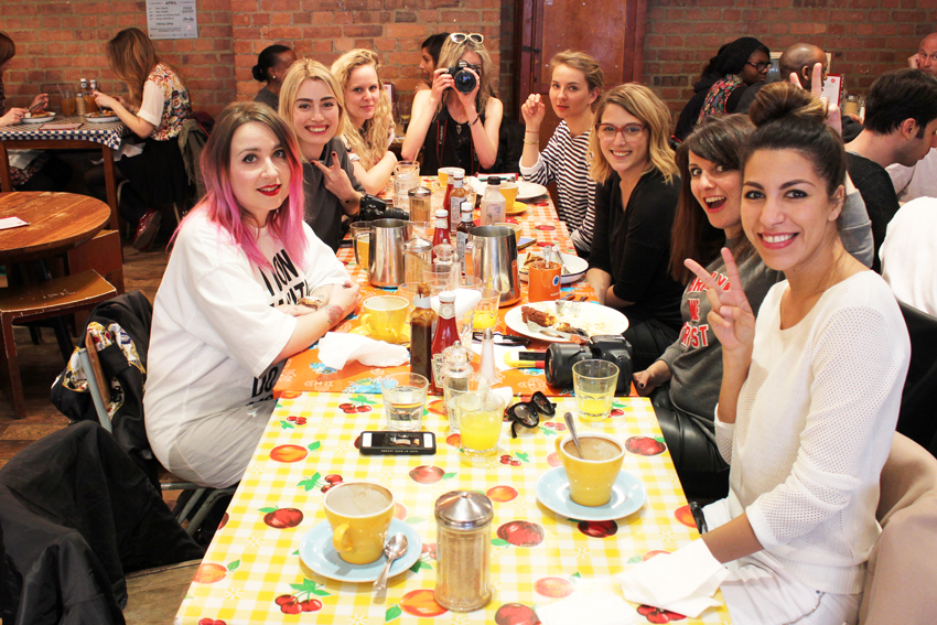 Fashion bloggers in Breakfast club London