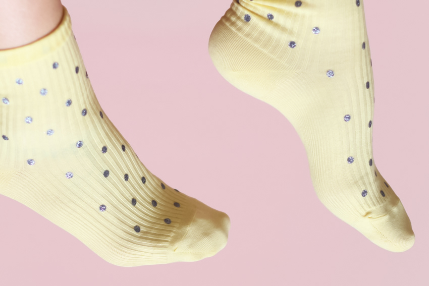 DIY chaussettes à paillettes