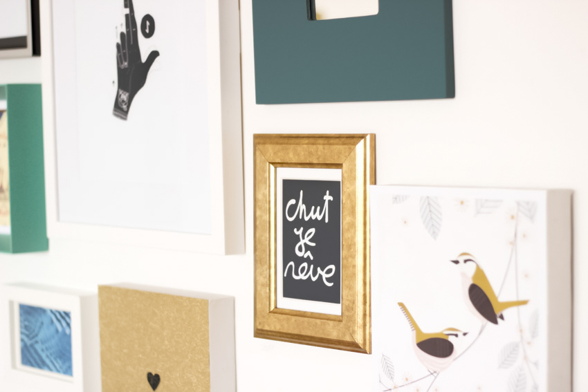 déco mur de cadres blogueuse DIY Artlex