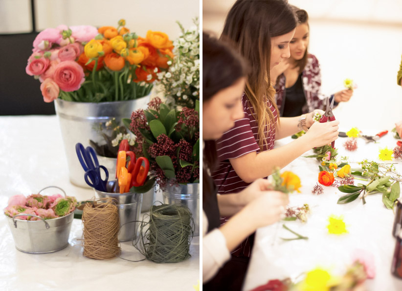 atelier DIY couronne de fleurs les fées Nature