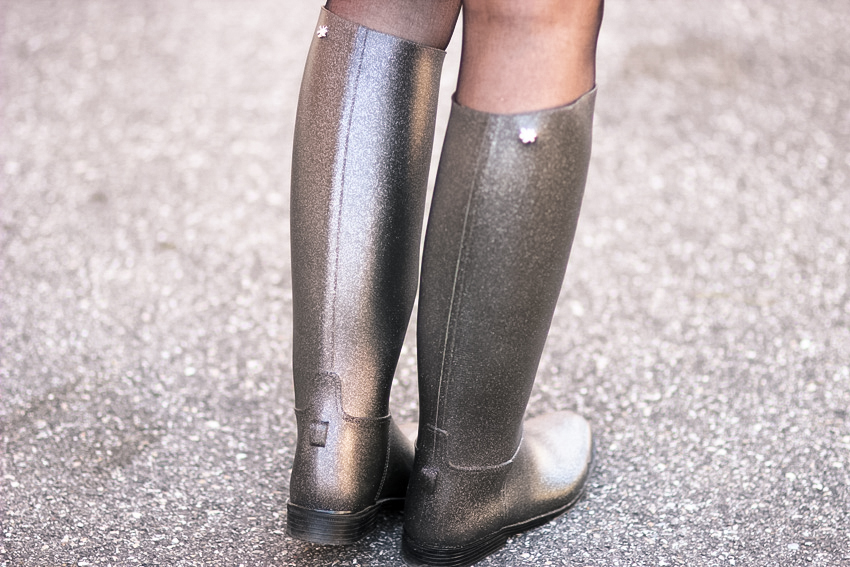 botte de pluie paillette
