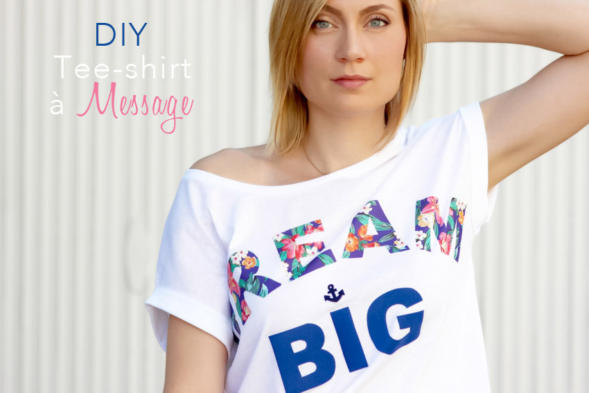 DIY tee-shirt mot imprimé blog DIY Artlex