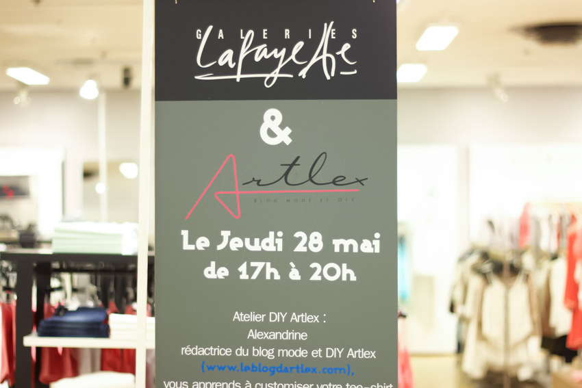 atelier créatif Galeries Lafayette Lyon Bron