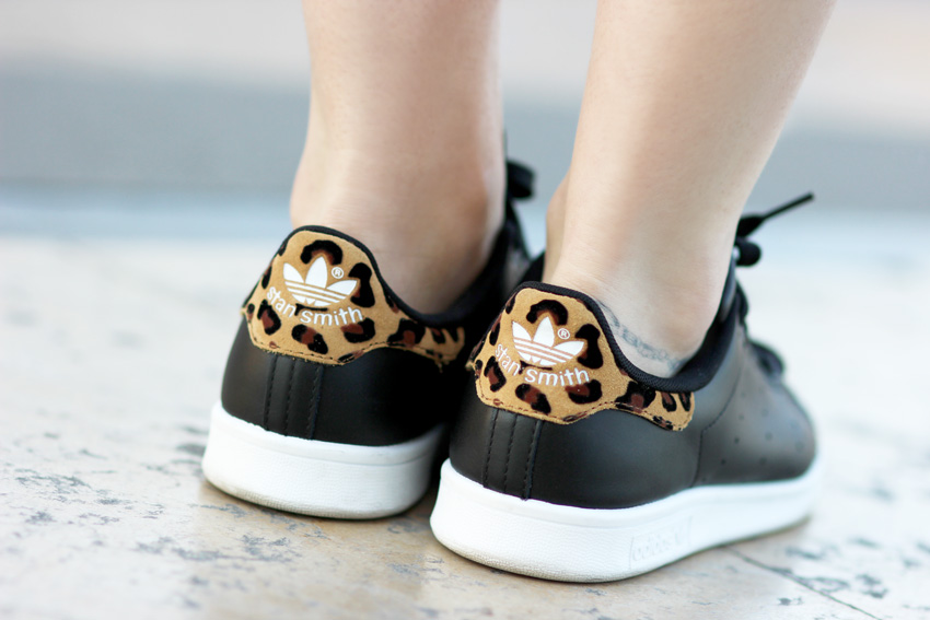 baskets Stan smith noir leopard Blog Mode Lyon Artlex