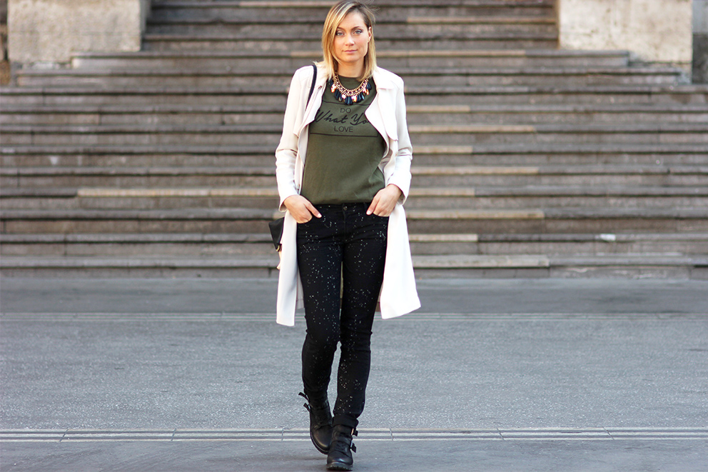 kaki style look militaire blog mode lyon Artlex