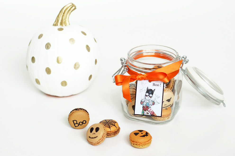 bocal à Macarons halloween DIY