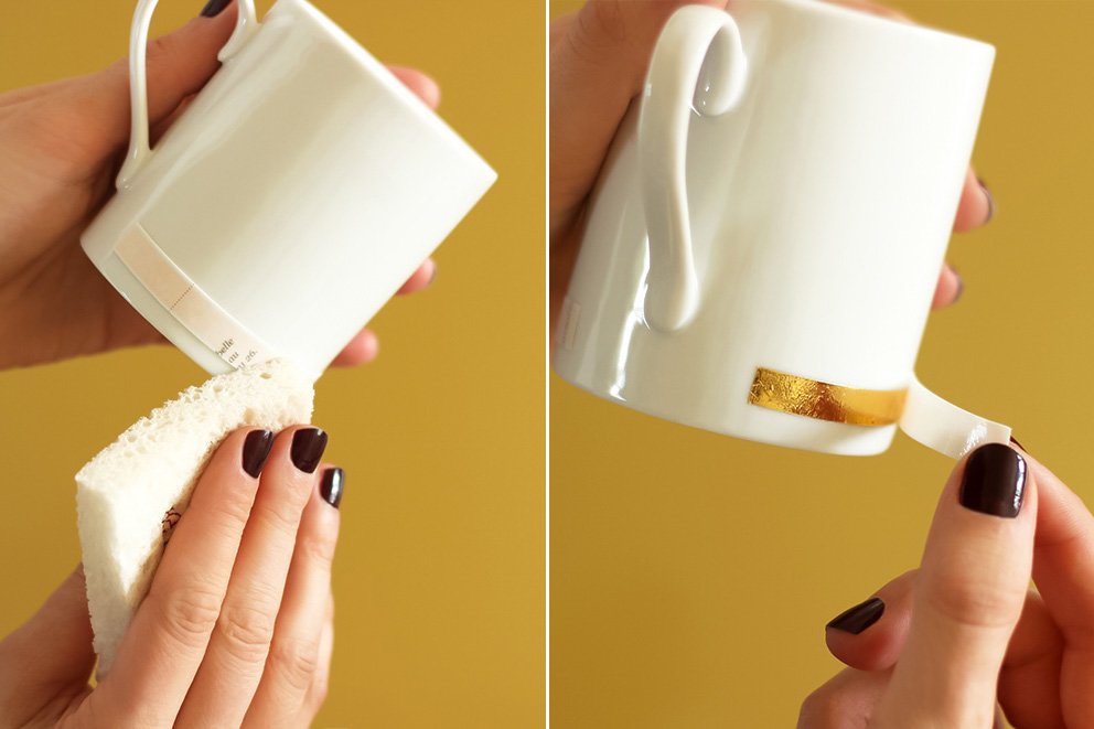 tasse en porcelaine DIY