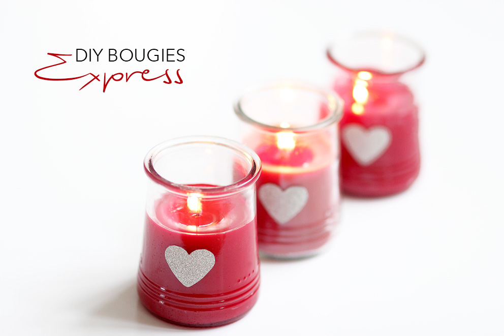 DIY bougie Saint valentin