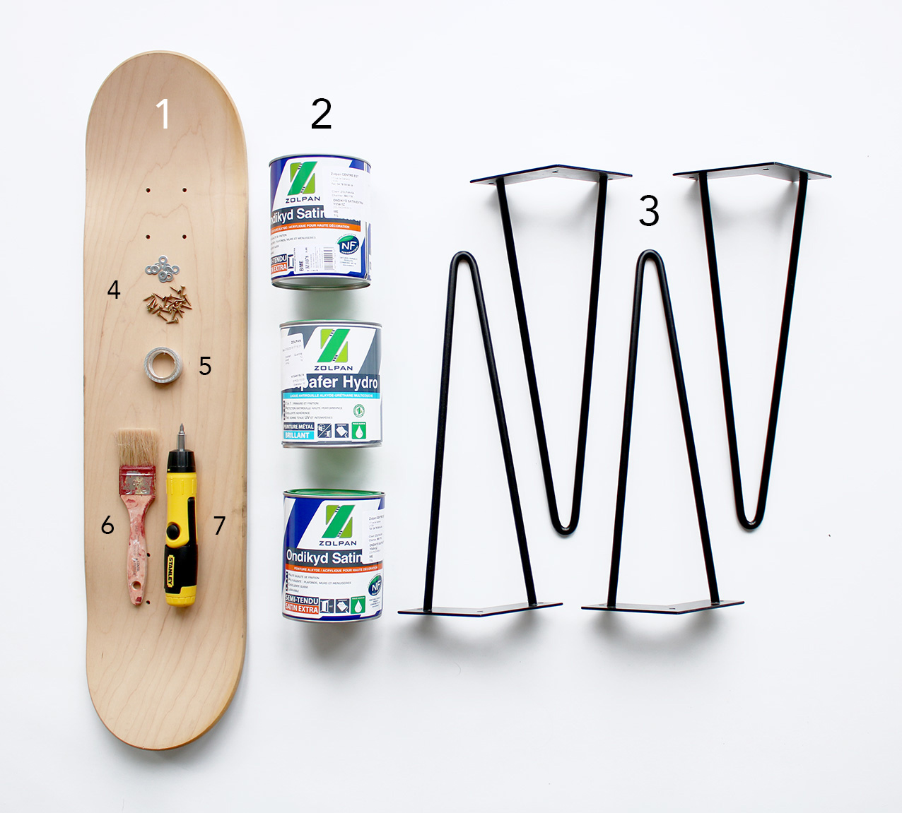 Planche De Skateboard Vierge Sharplace : à Peindre Soi-même, Créativité Pour Enfants