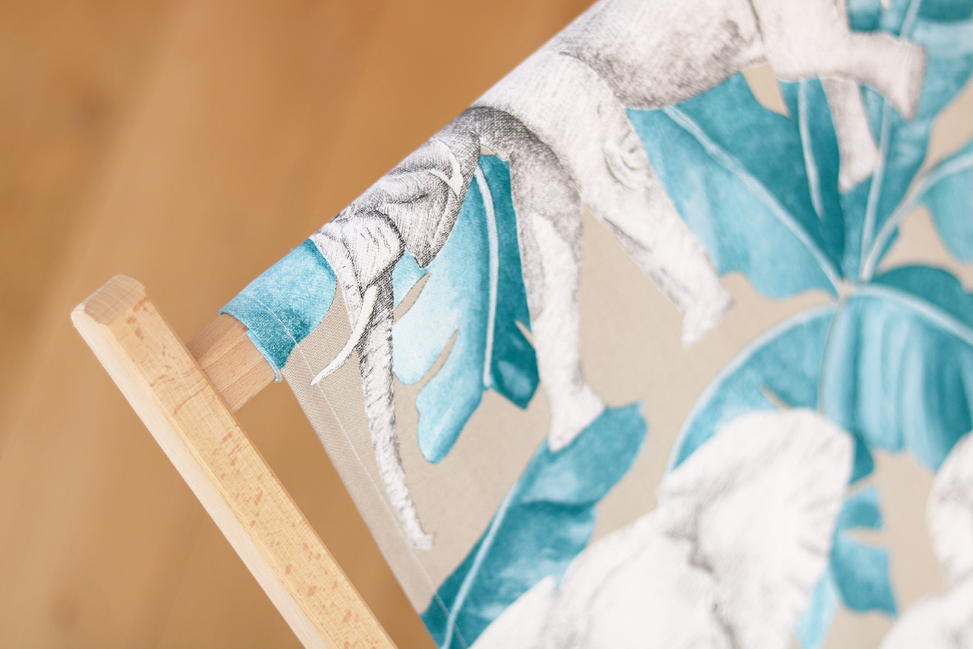 DIY chilienne motif tropical