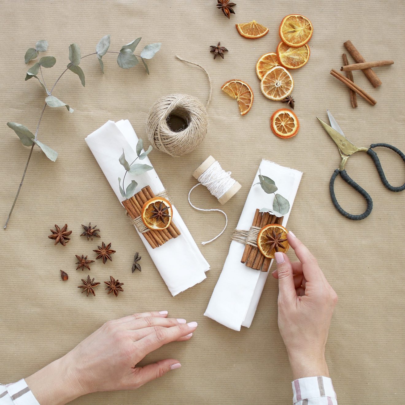 DIY ronds de serviette pour Noël Blog DIY Lyon Artlex